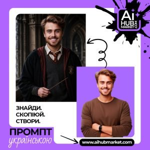 Промпт Академія Магії з персонажем у магічному вбранні