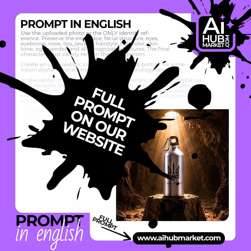 Prompt Artifact Bottle in a Beam of Light
