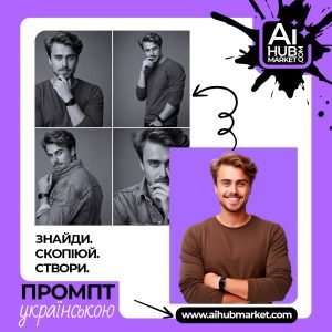 Чорно-білий студійний портрет молодого чоловіка
