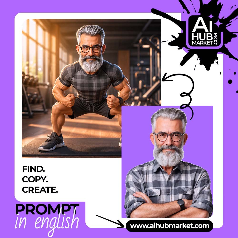 Prompt Collectible Fitness Character from Photo