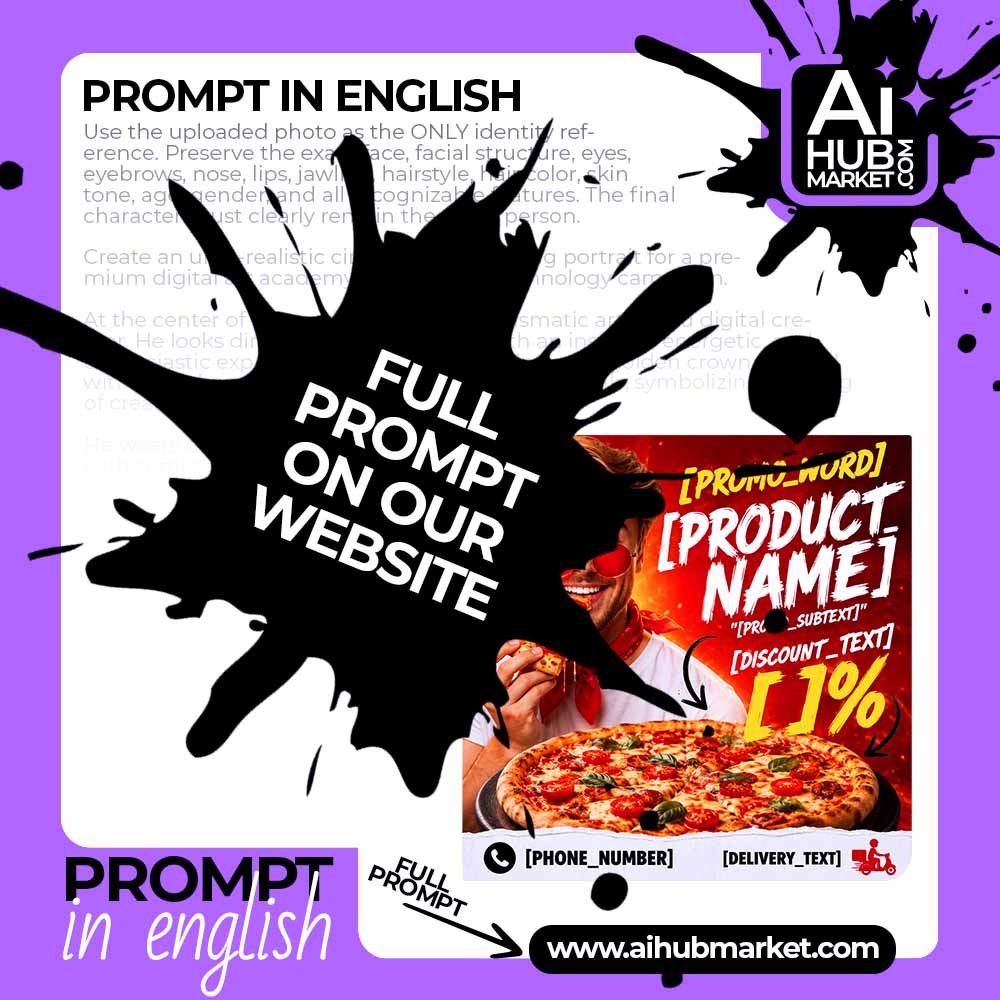 Prompt Commercial Flyer for Pizza Delivery