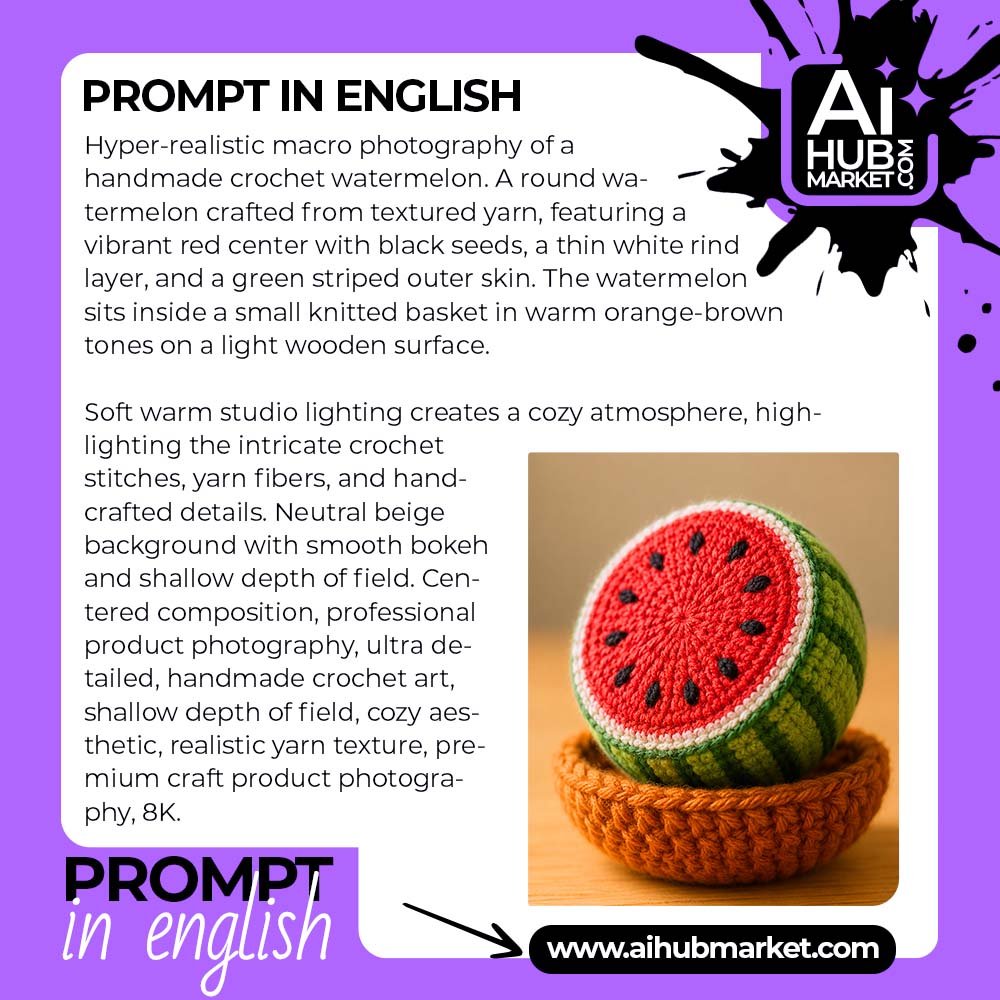 Prompt Crochet Watermelon