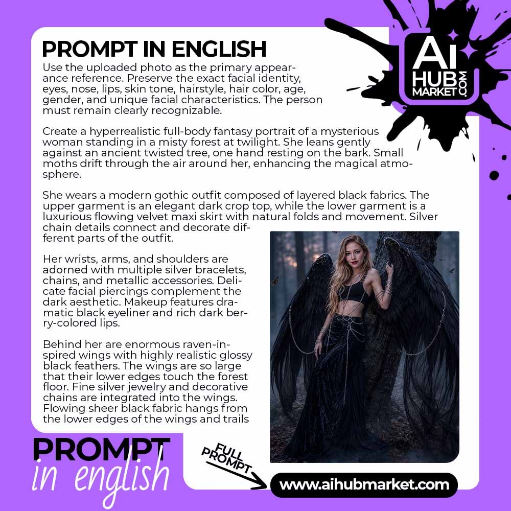 Prompt Dark Forest Queen