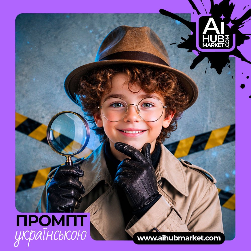 Промпт Детективний постер з фото
