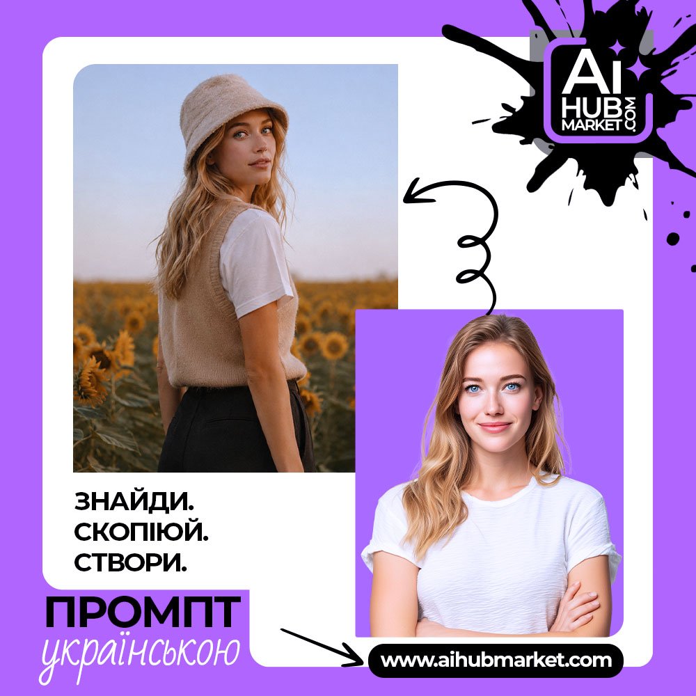 Промпт Дівчина Серед Соняхів