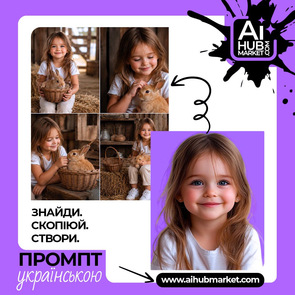 Промпт Дівчинка та Кролик