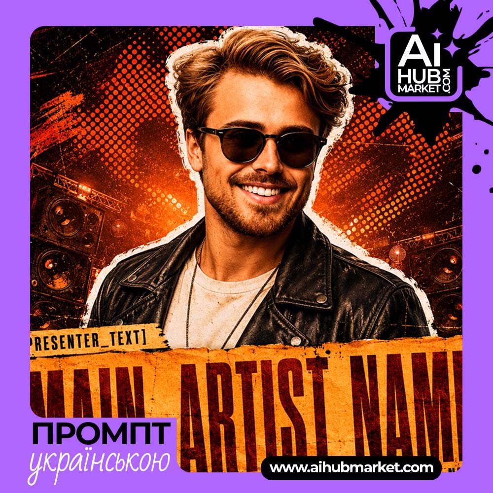 Промпт DJ Афіша Нічного Хедлайнера