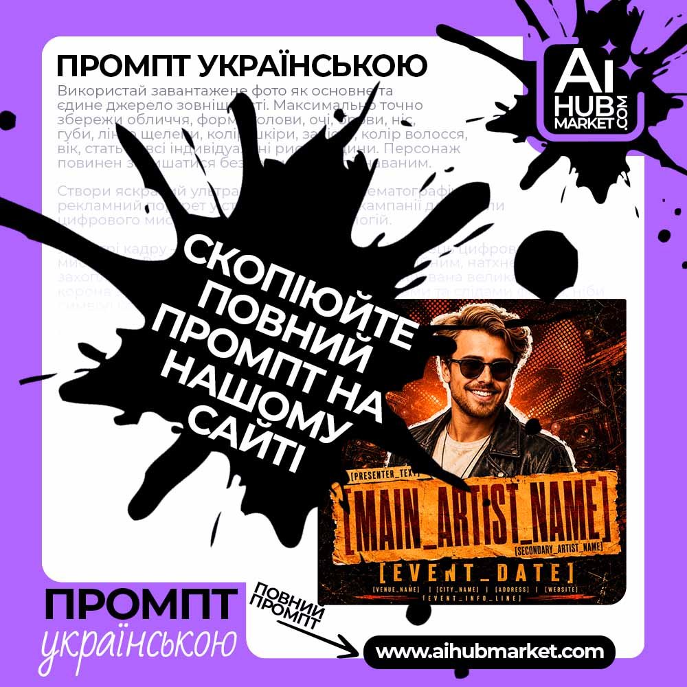 Промпт DJ Афіша Нічного Хедлайнера