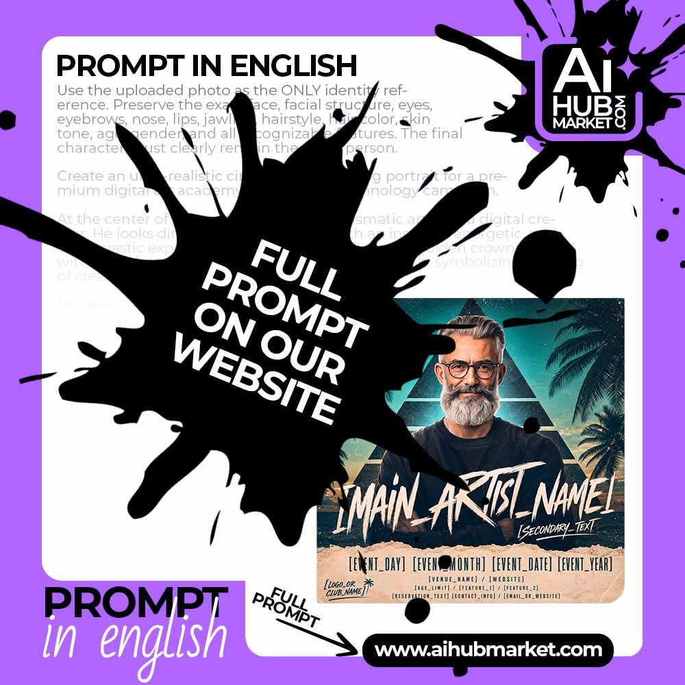 Prompt DJ Flyer with Palm