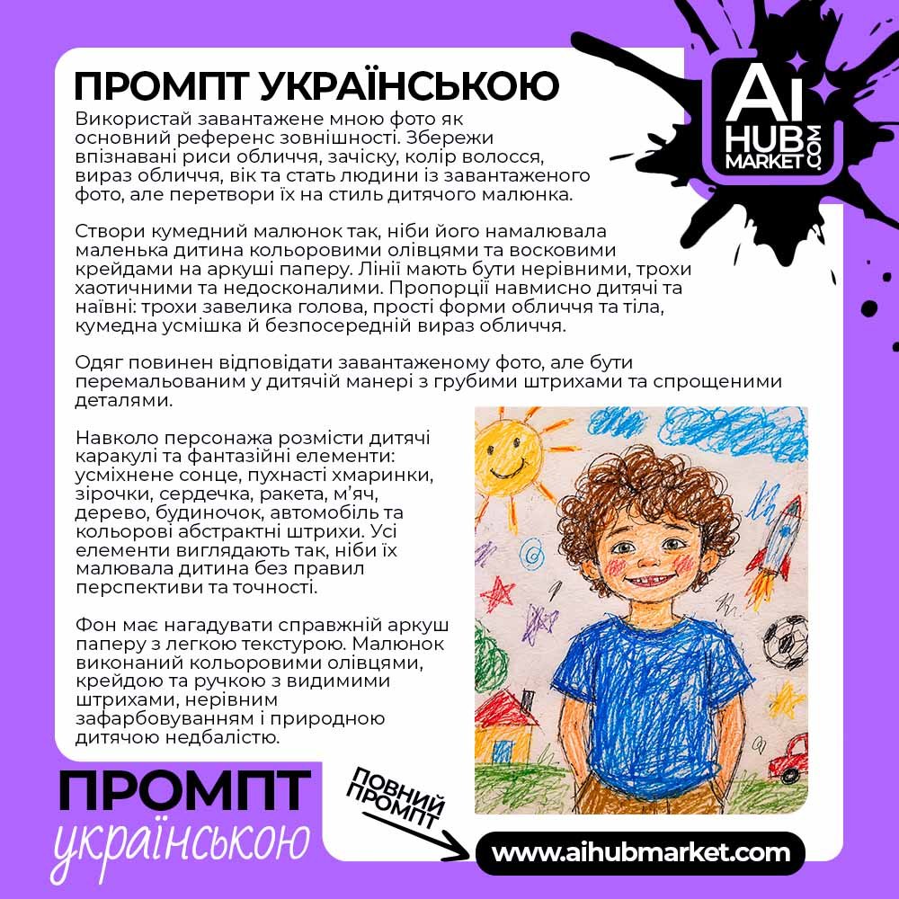 Промпт Дитячий Малюнок Мрії