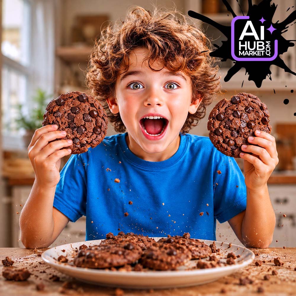Prompt Emotional Food Portrait of a Child