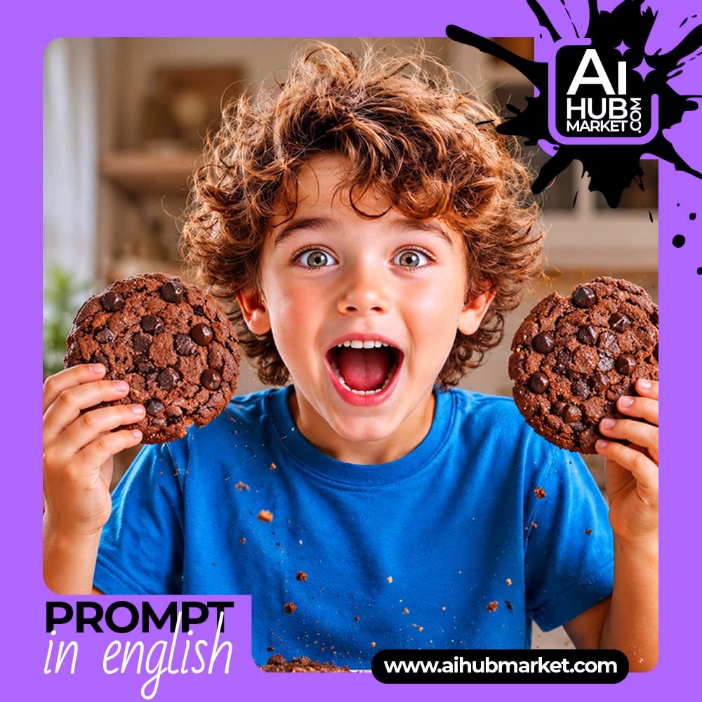 Prompt Emotional Food Portrait of a Child