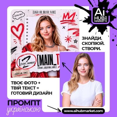 Постер модного заходу з фото