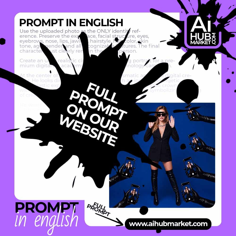 Prompt Fashion Portrait with Paparazzi Phones