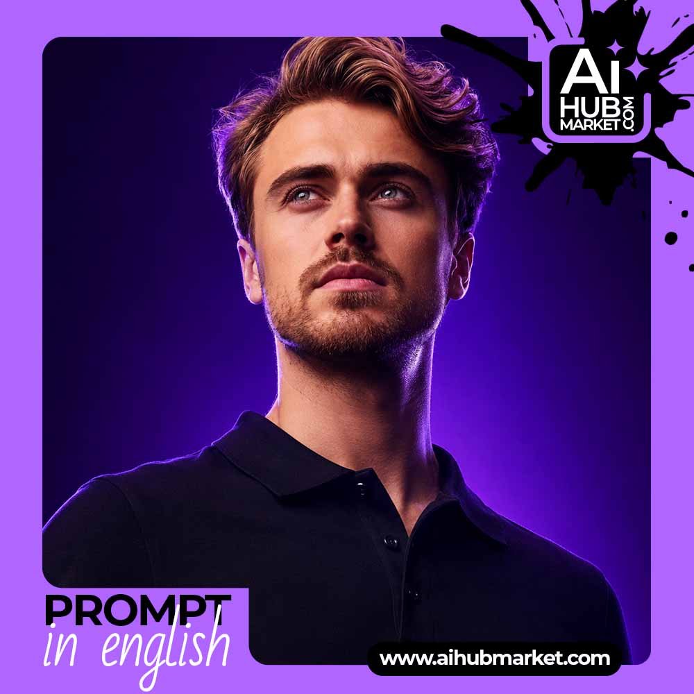 Prompt Hero in Violet Light