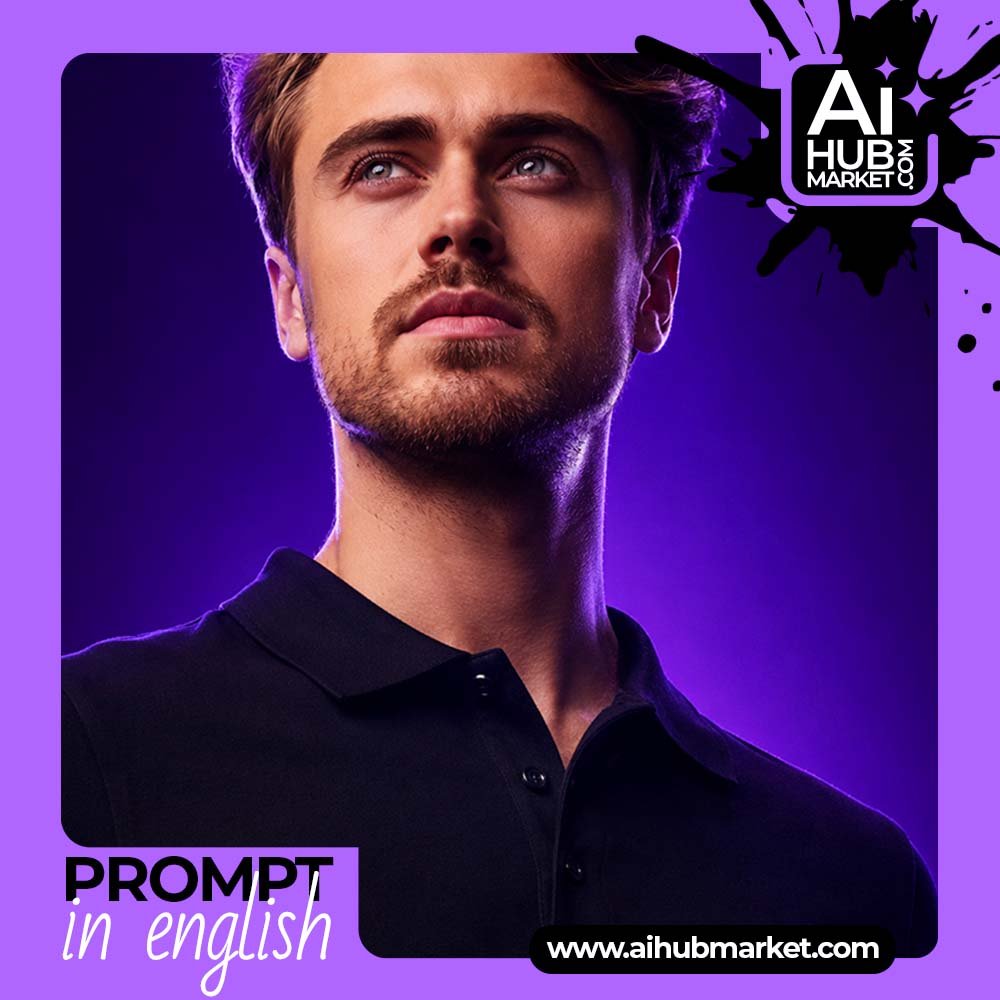 Prompt Hero in Violet Light