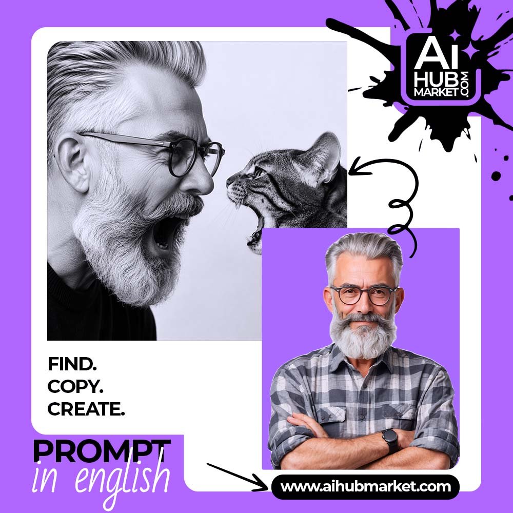 Prompt Human and Cat Dramatic Dialogue