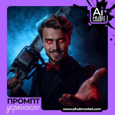 Темний портрет персонажа в стилі хорор-трилер