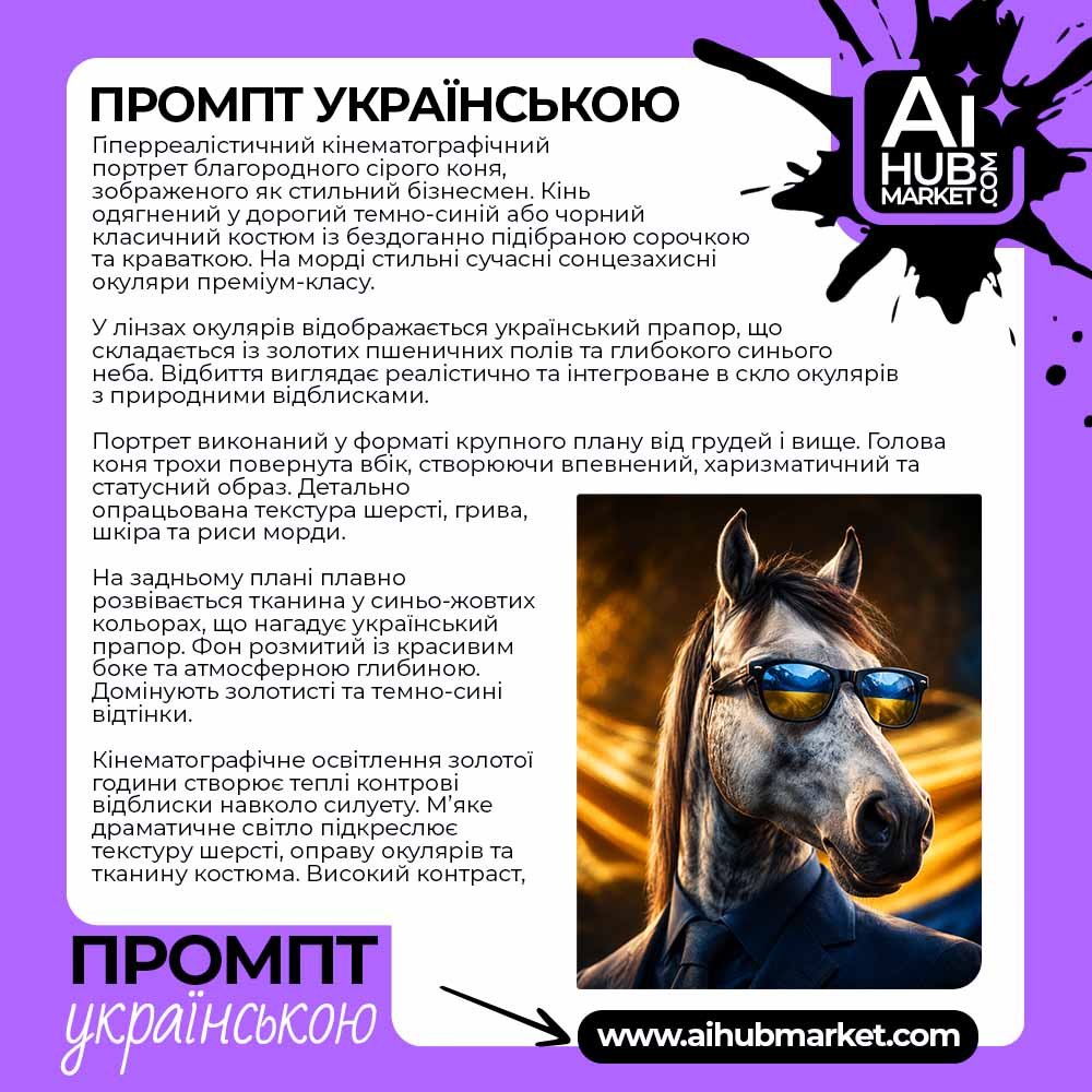Промпт Кінь-Бізнесмен
