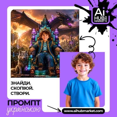 Король Minecraft на кришталевому троні