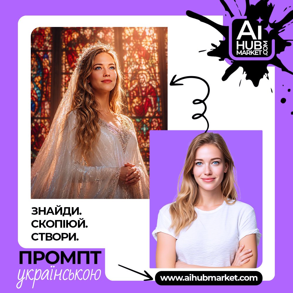 Промпт Королева Світла у Соборі