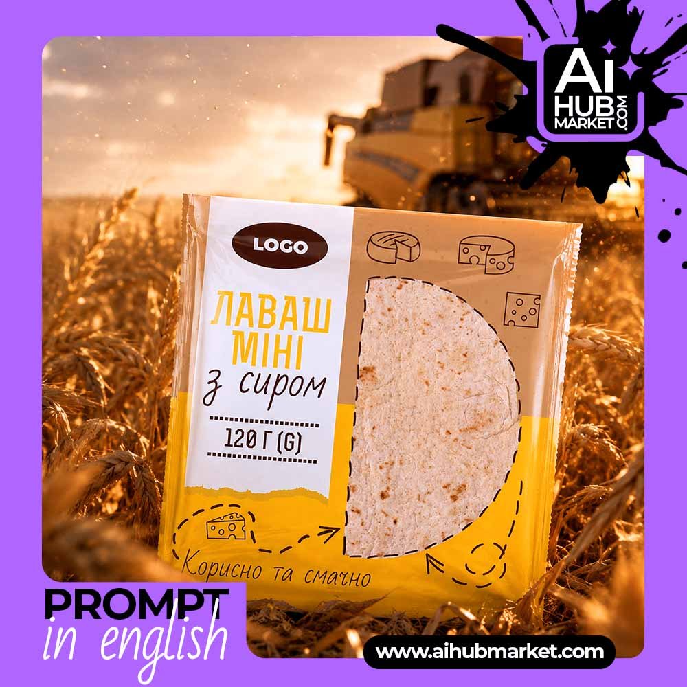 Prompt Lavash in the Golden Field