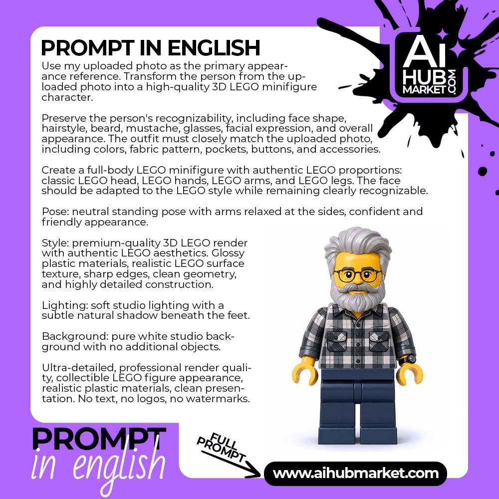 Prompt LEGO Character From Photo