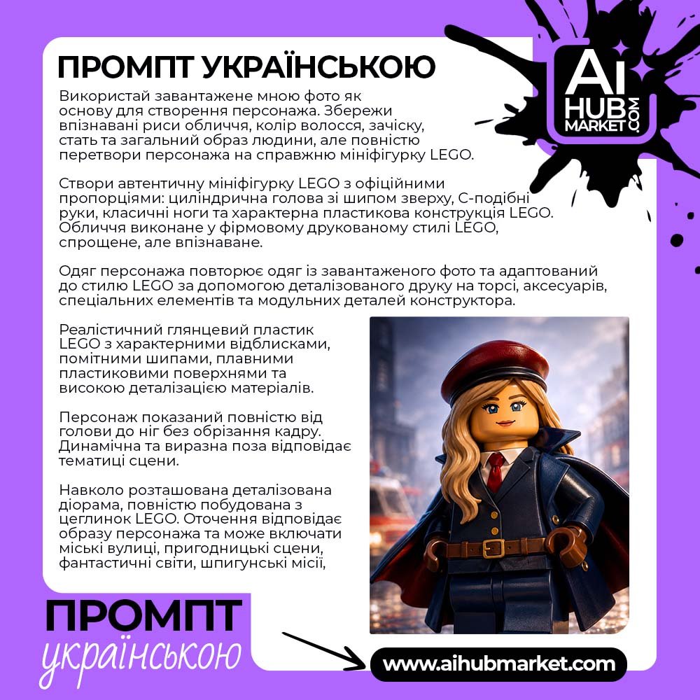 Промпт LEGO Персонаж