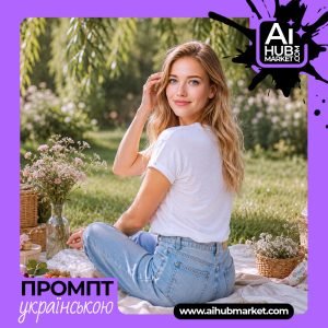 Літній пікнік на траві з фруктами