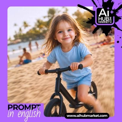 Prompt Little Seaside Adventure — generation result example