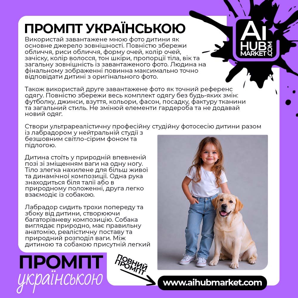 Промпт Маленька Модель і Лабрадор