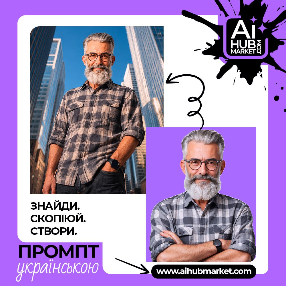 Промпт Міський Портрет Знизу