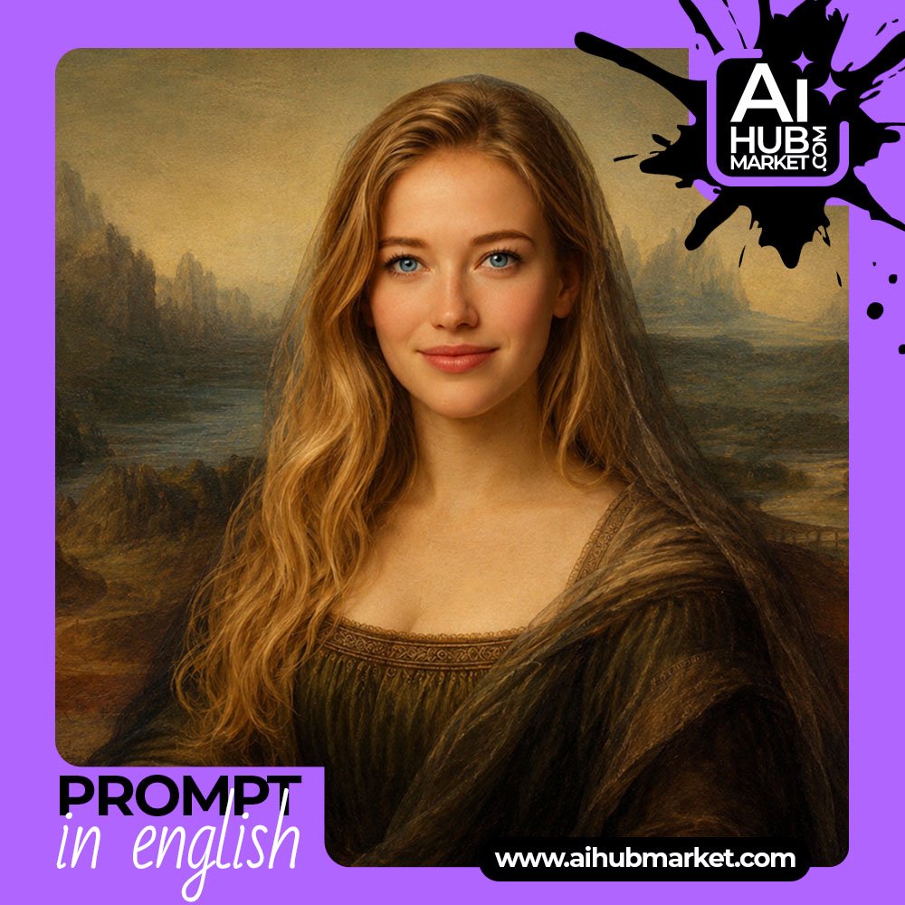 Prompt Mona Lisa Style Portrait from Photo