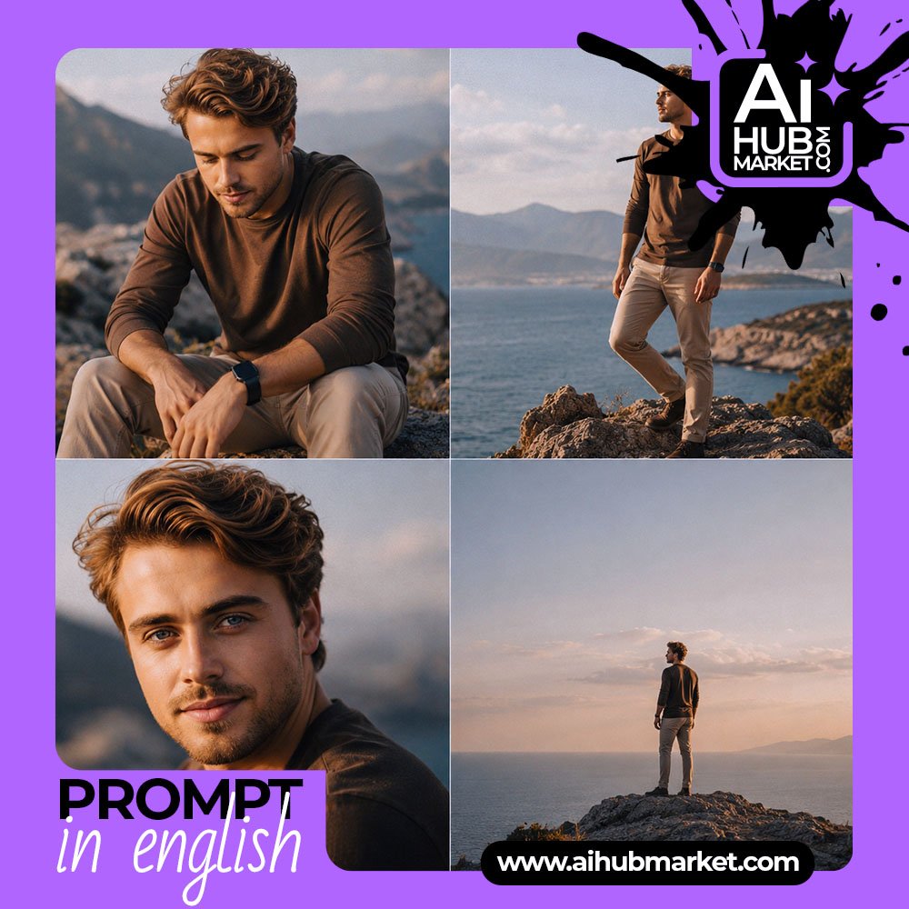Prompt Mountain Coast Portrait