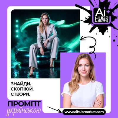 Неоновий fashion-портрет на глянцевому кільці