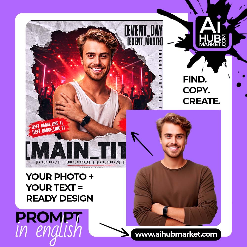 Prompt Night DJ Poster from Photo