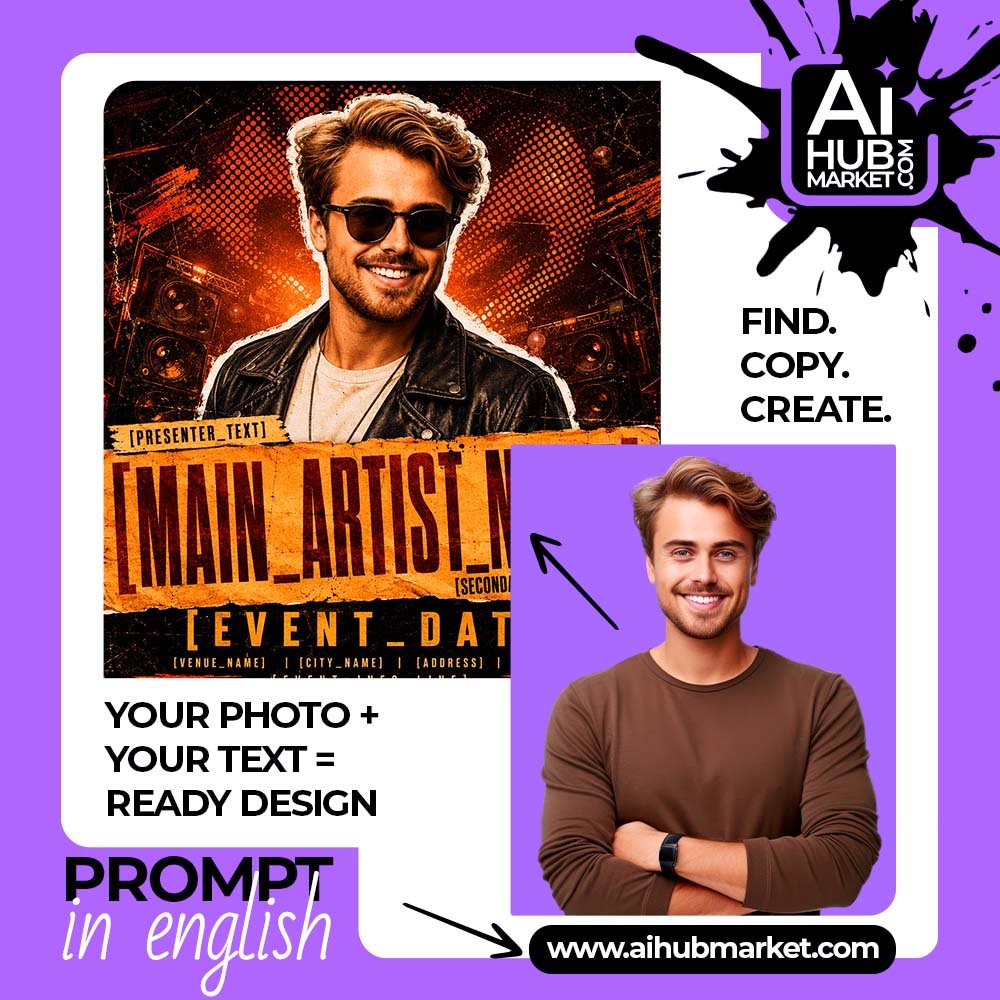 Prompt Night Headliner DJ Poster