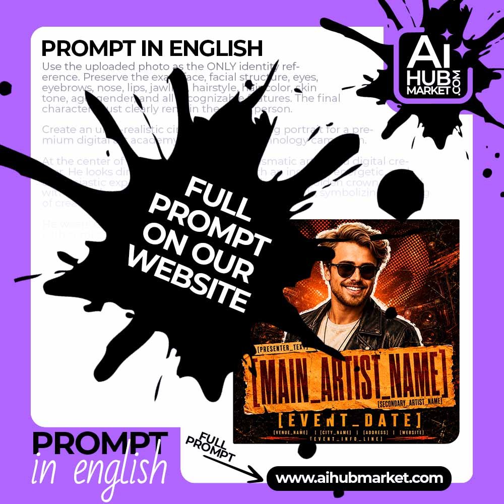 Prompt Night Headliner DJ Poster