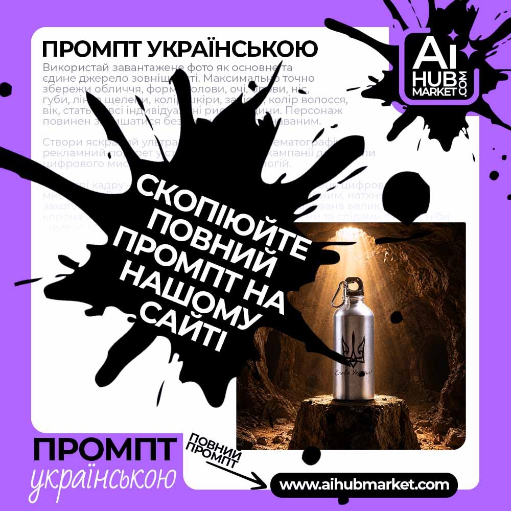 Промпт Пляшка-артефакт у промені світла