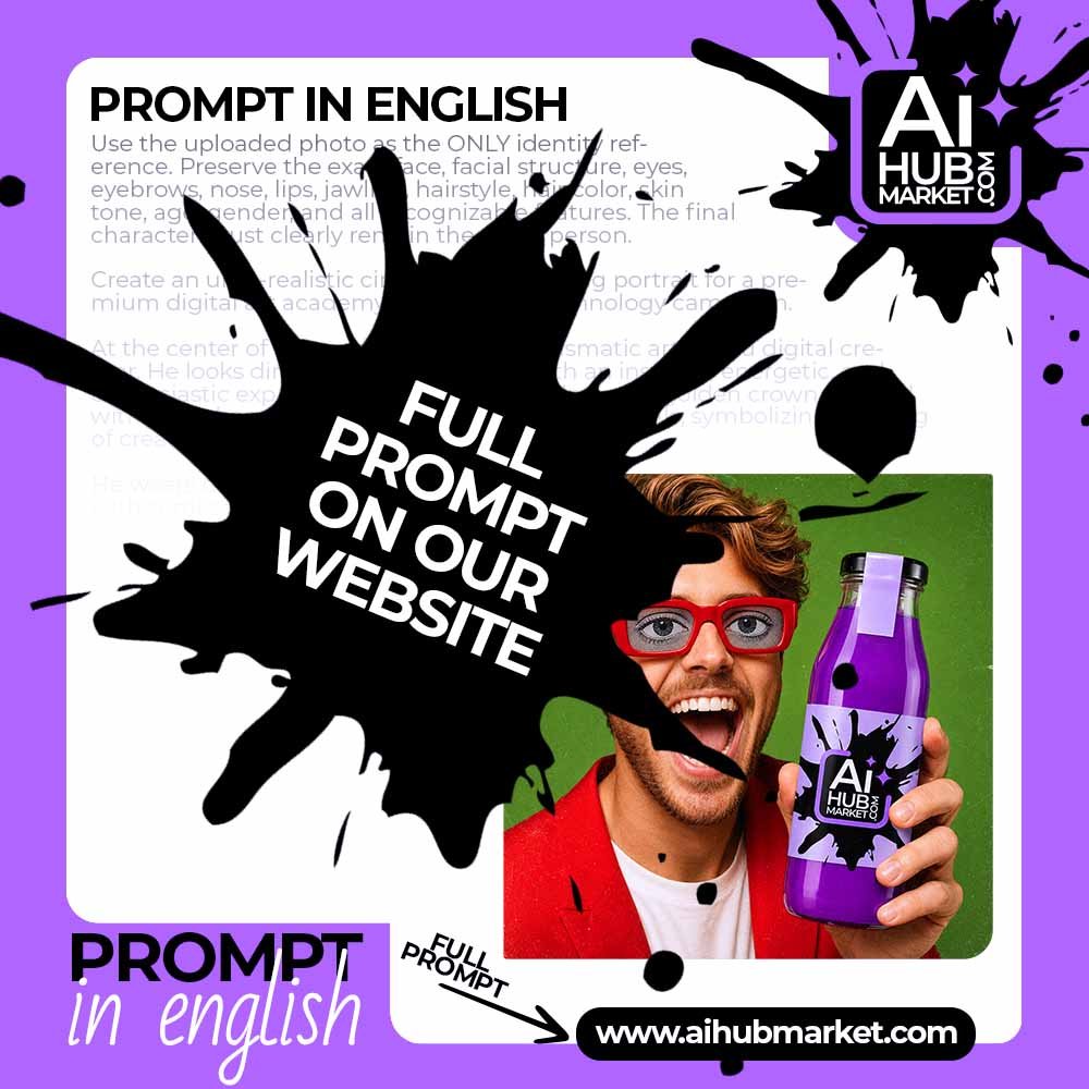 Prompt Pop Ad with Expressive Portrait and Product