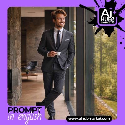 A stylish man in a suit, smiling while leaning against a window.