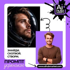 Портрет астронавта в шоломі