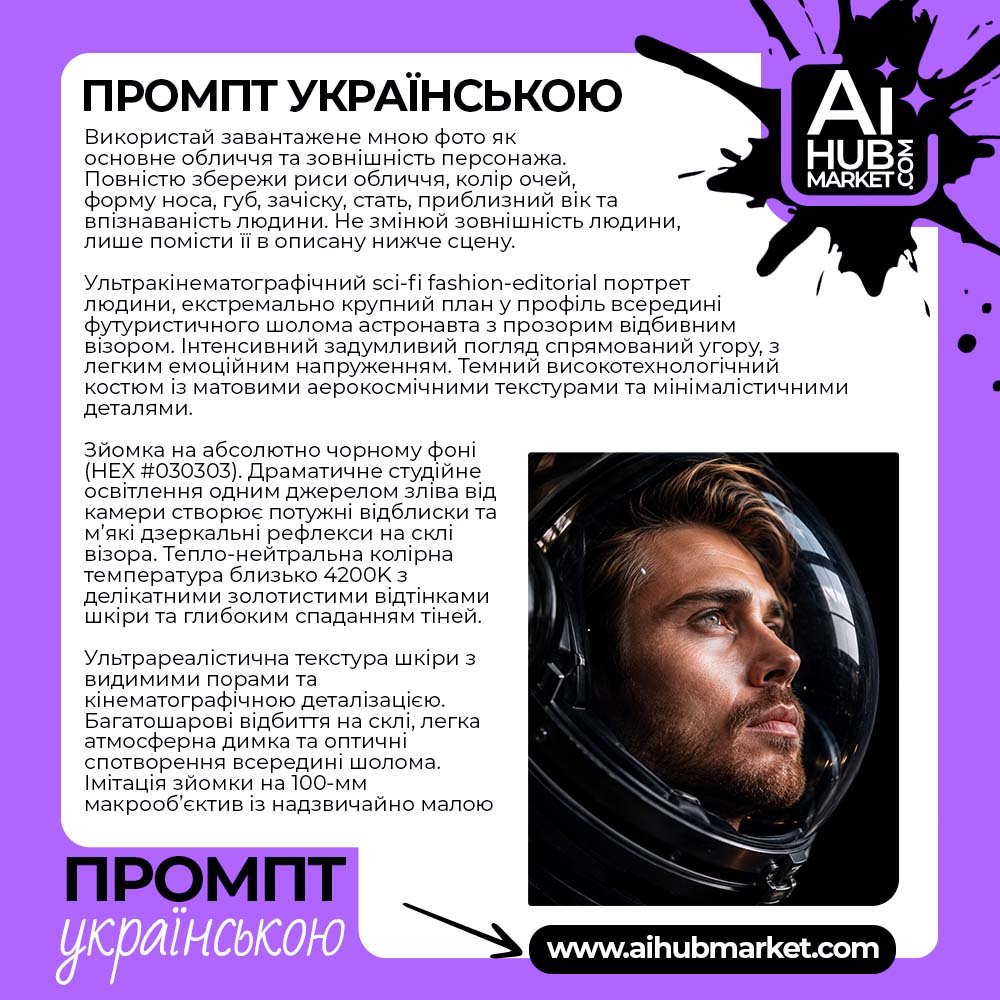 Промпт Портрет Астронавта