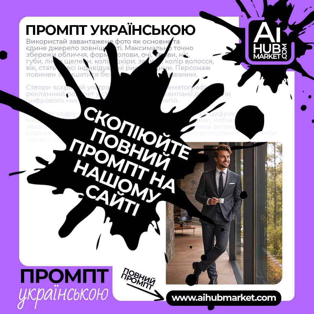 Промпт Портрет Успіху та Стилю