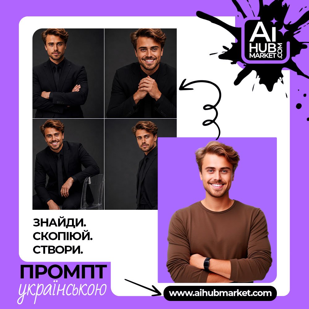 Промпт Преміальна Студійна Фотосесія для швидкої генерації