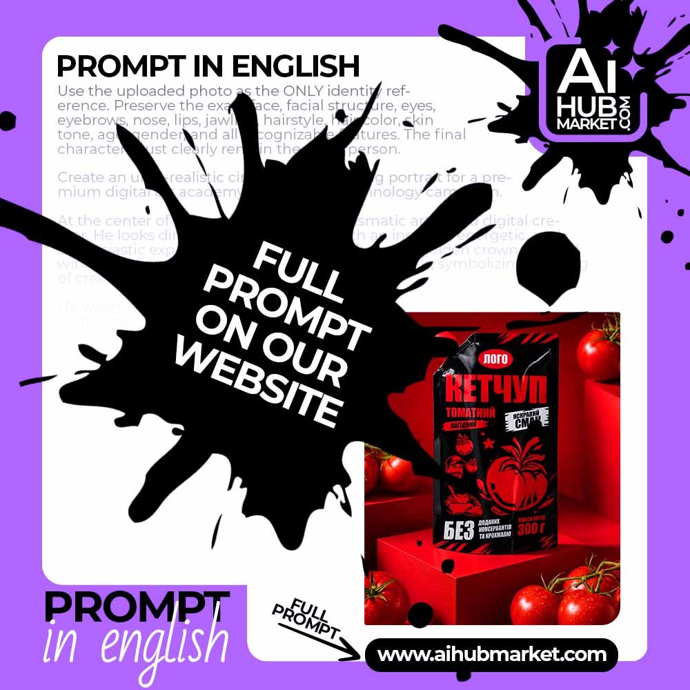 Prompt Premium Ketchup on a Pedestal