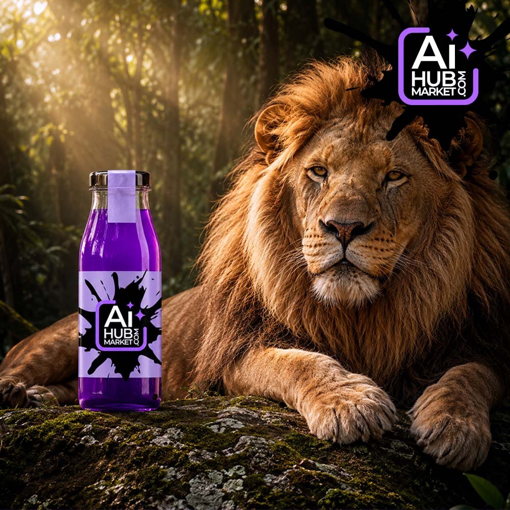 Prompt Premium Lion Product Ad