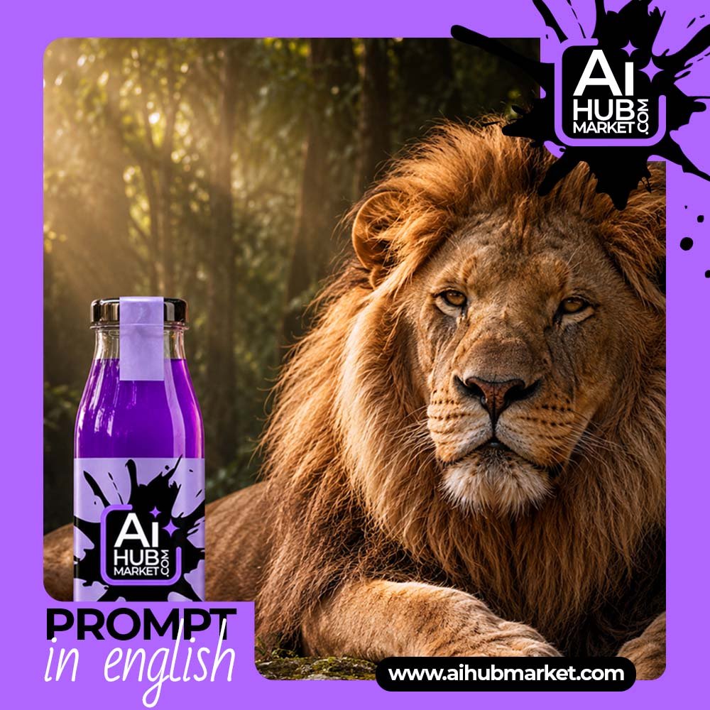Prompt Premium Lion Product Ad