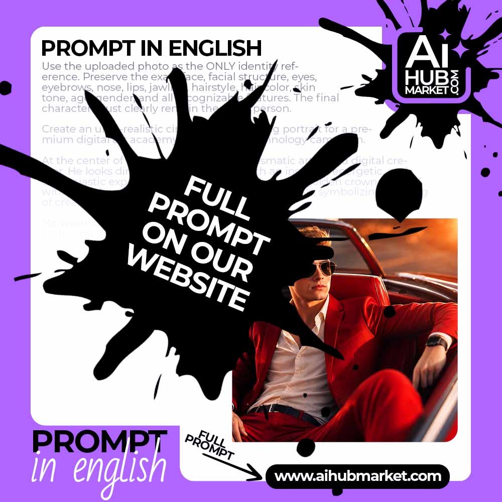 Prompt Premium Red Convertible Portrait