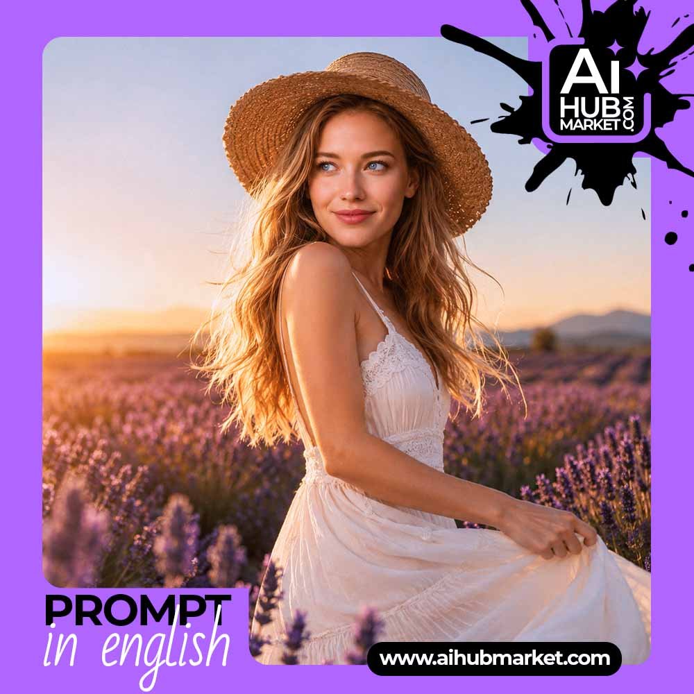 Prompt Provence Lavender Sunset